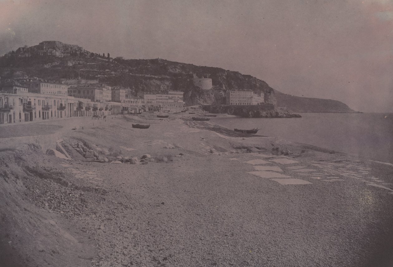 Les Ponchettes in Nice door Edouard Denis Baldus