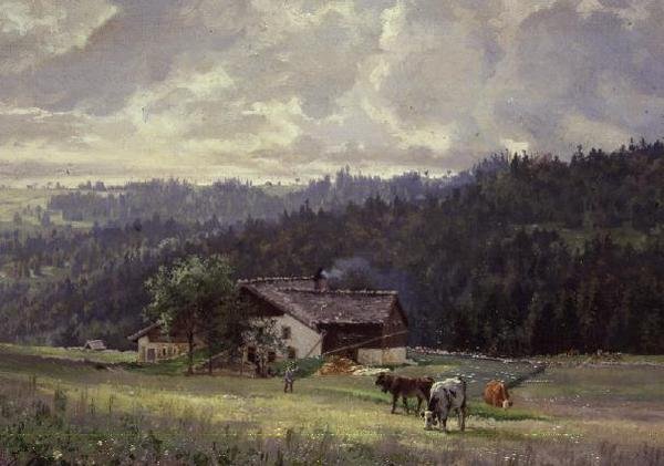 Chez Sandoz a la Joux Perret door Edouard Jeanmarie