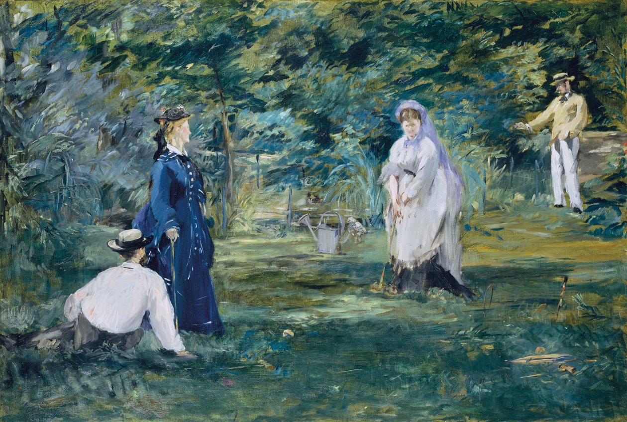 Een Spel Croquet door Édouard Manet