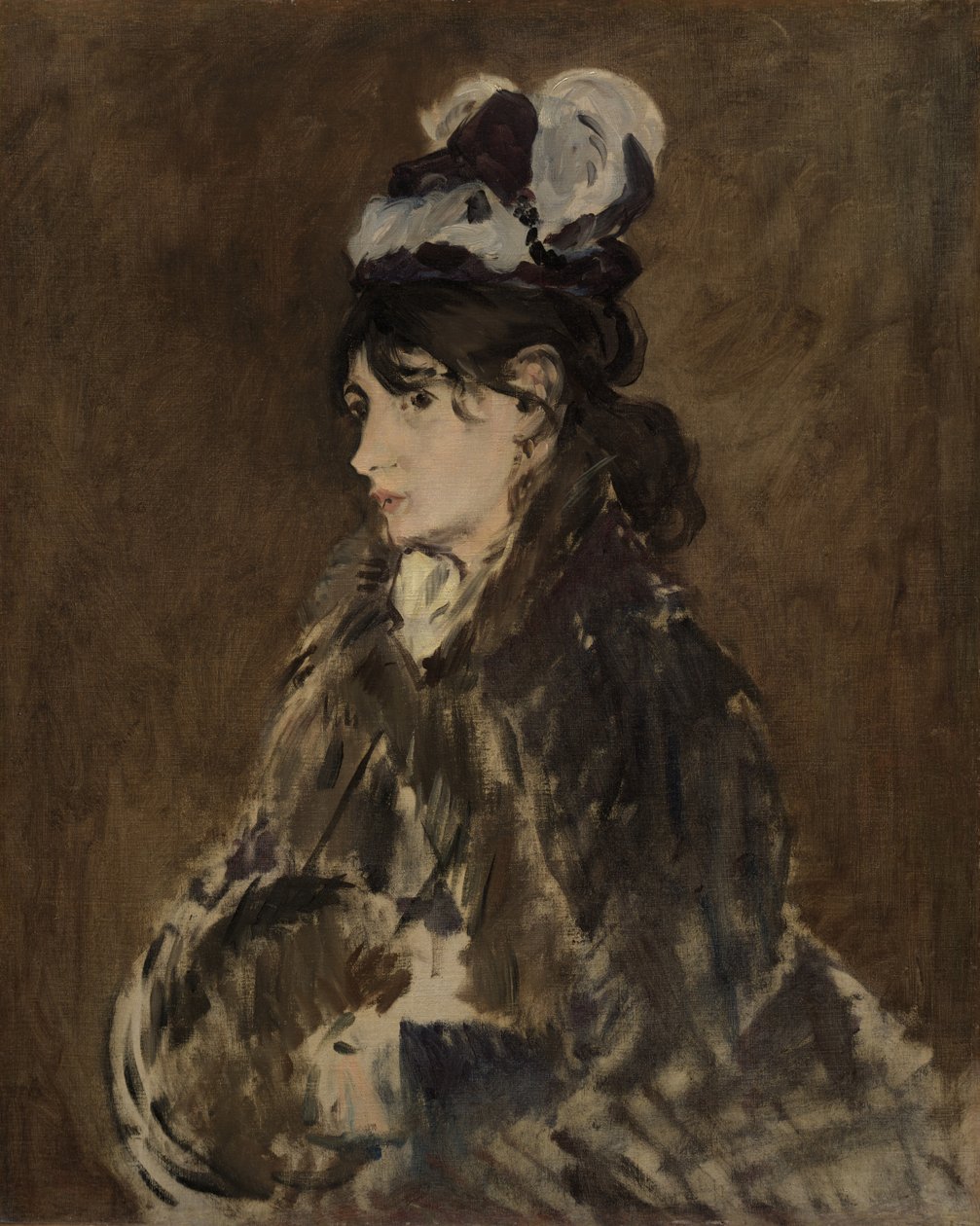 Berthe Morisot, ca. 1873 door Édouard Manet