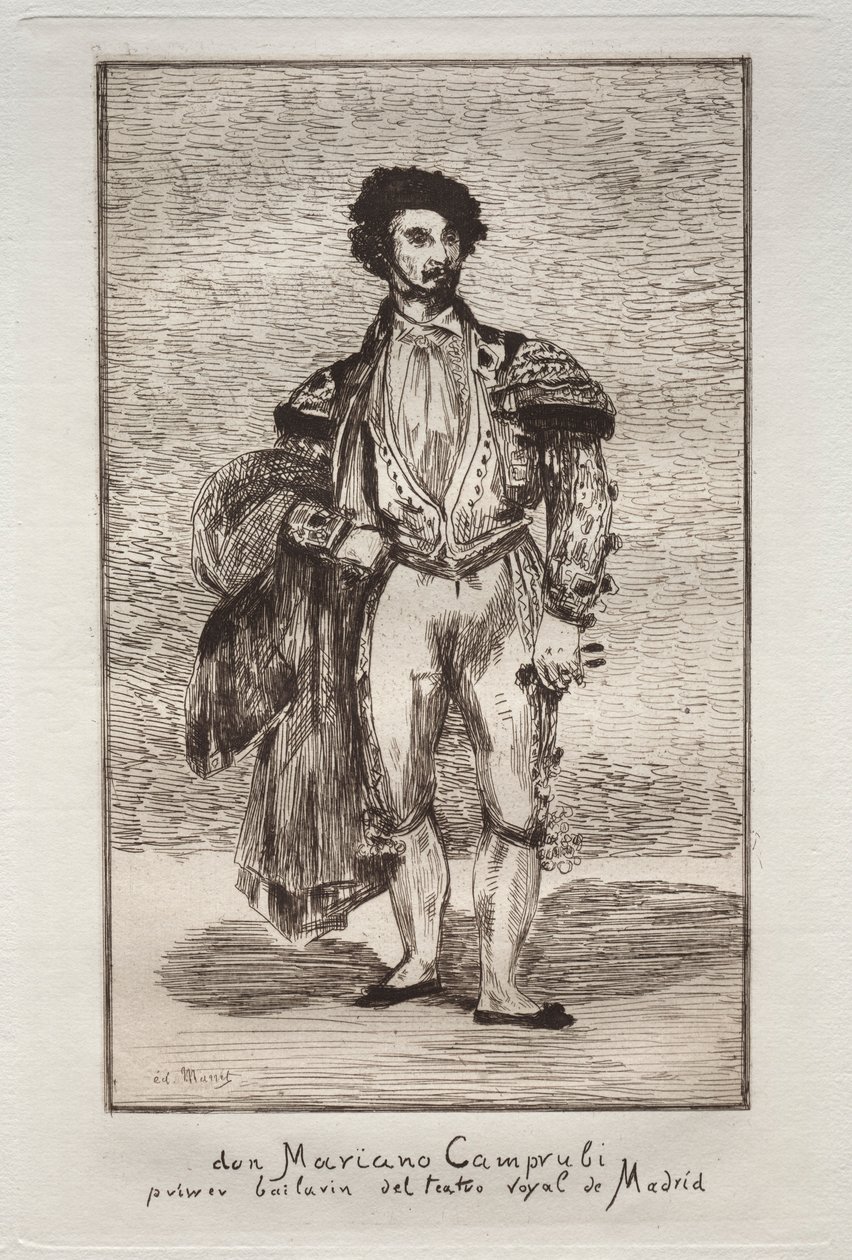 De danser Don Mariano Camprubi door Édouard Manet