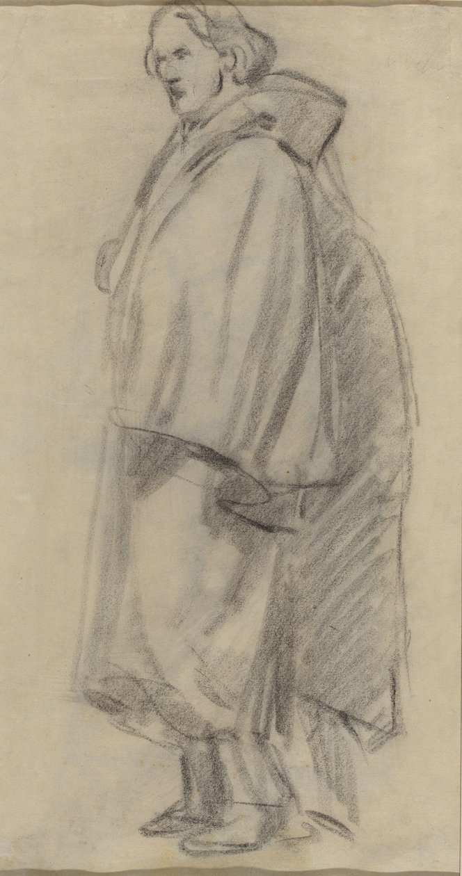 Man met een Mantel door Édouard Manet