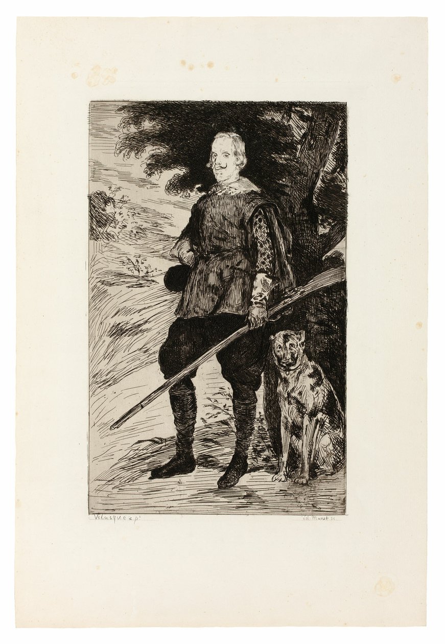 Filips IV koning van Spanje door Édouard Manet