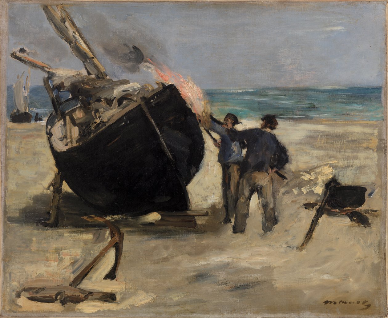 Teer de Boot door Édouard Manet