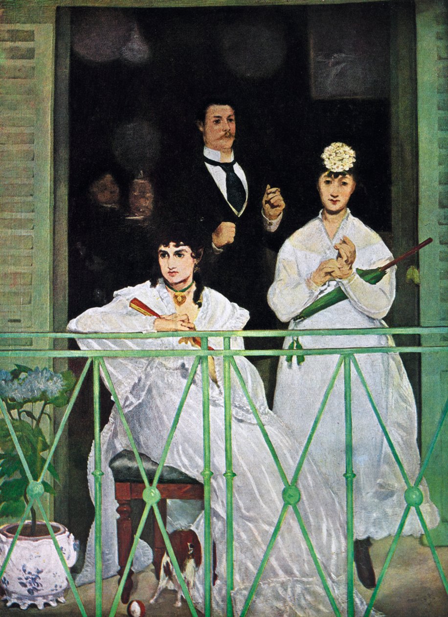 Het balkon door Édouard Manet