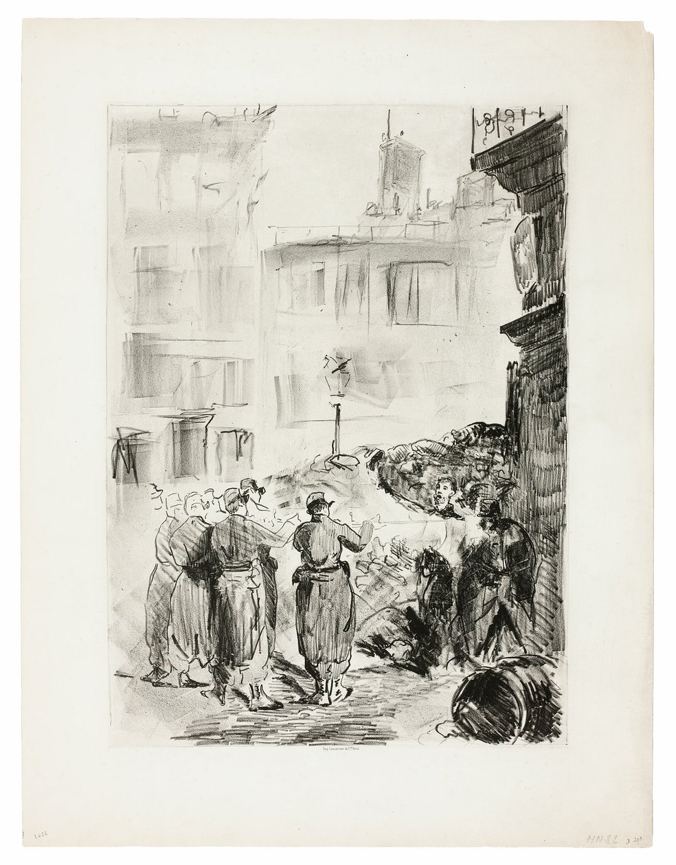 De Barricade door Édouard Manet
