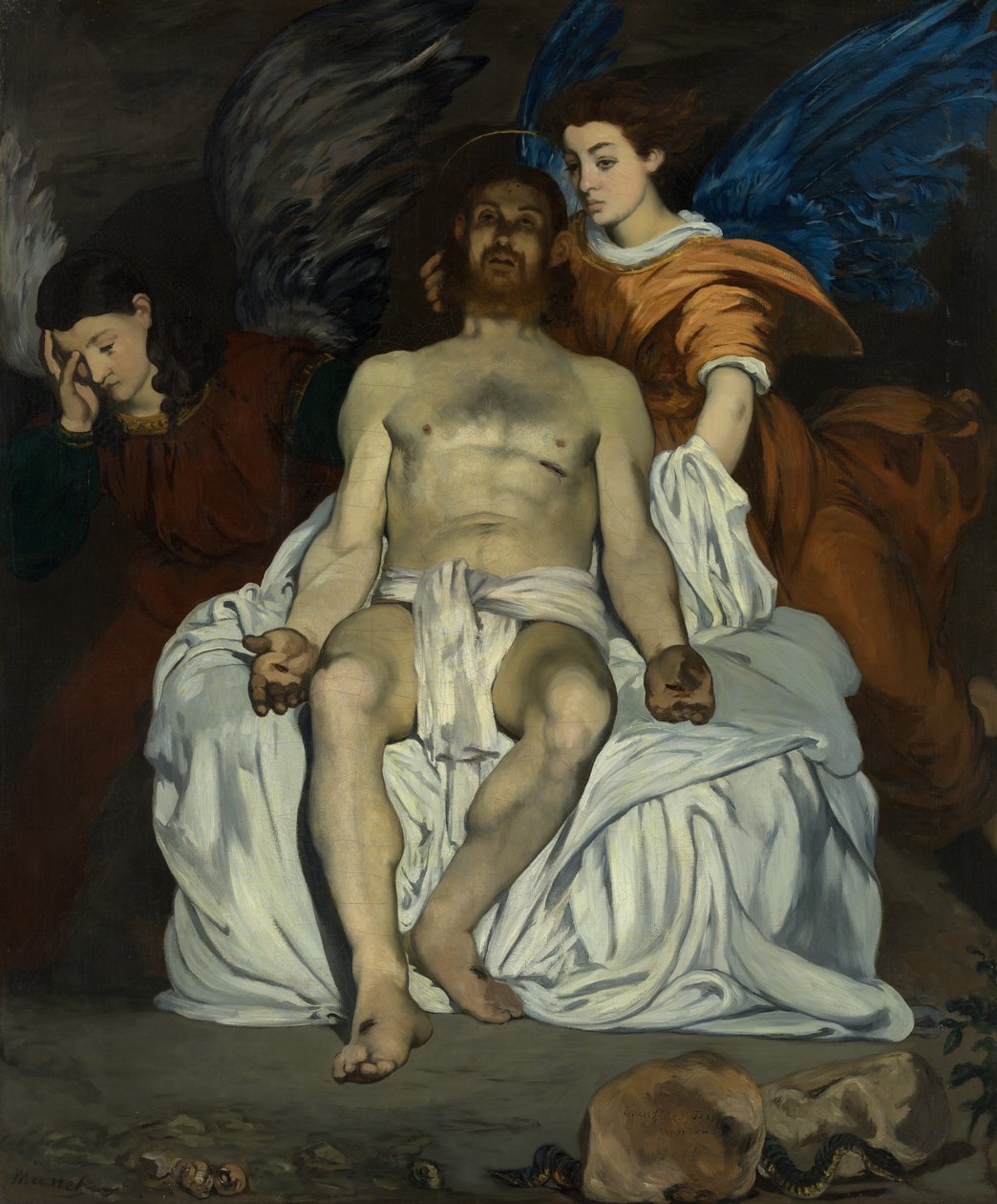 De dode Christus met engelen, 1864 door Édouard Manet