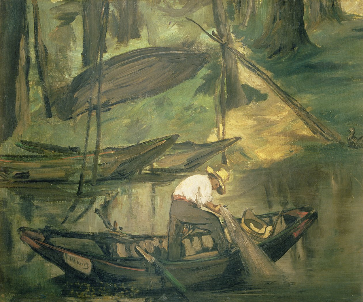 De Visser, c.1861 door Édouard Manet