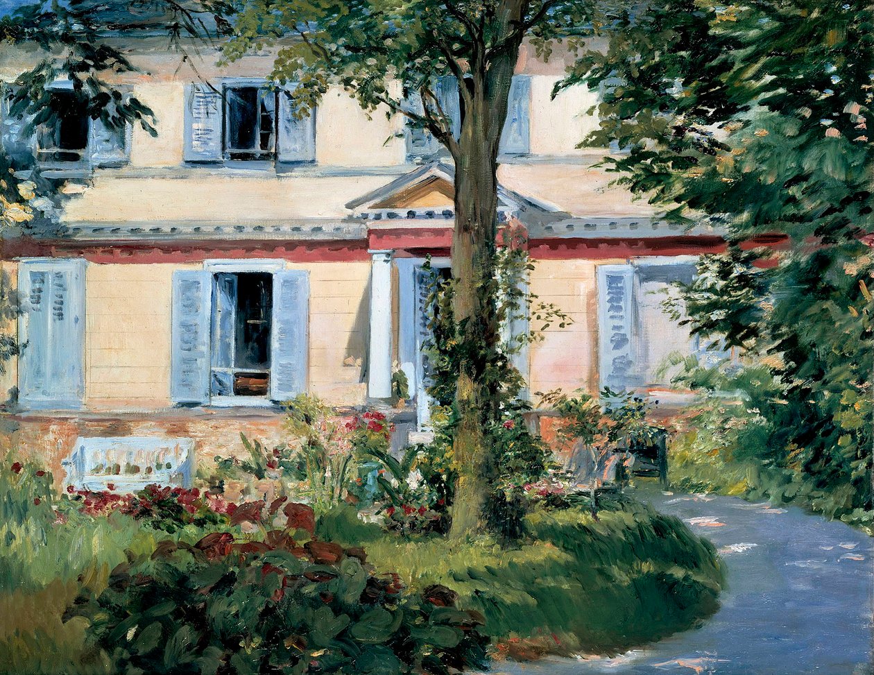 Het Huis in Rueil door Édouard Manet