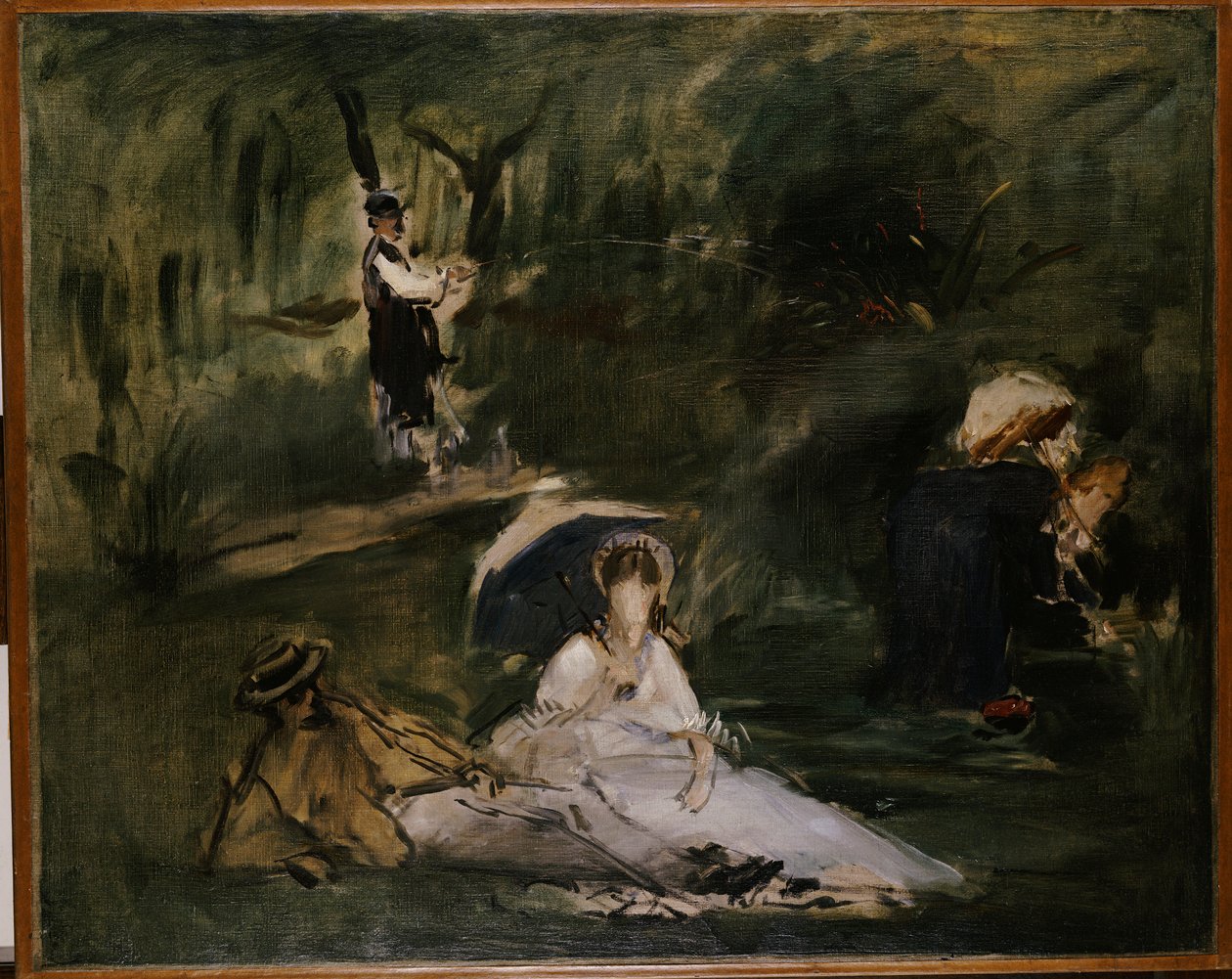 Onder de bomen door Édouard Manet