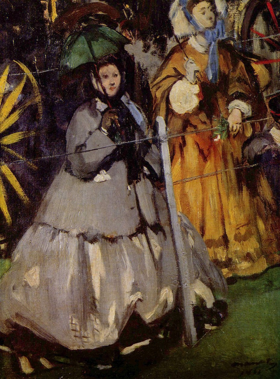 Vrouwen bij de races door Édouard Manet