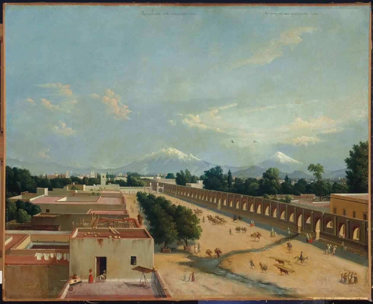 Acueducto de Chapultepec door Edouard Pingret