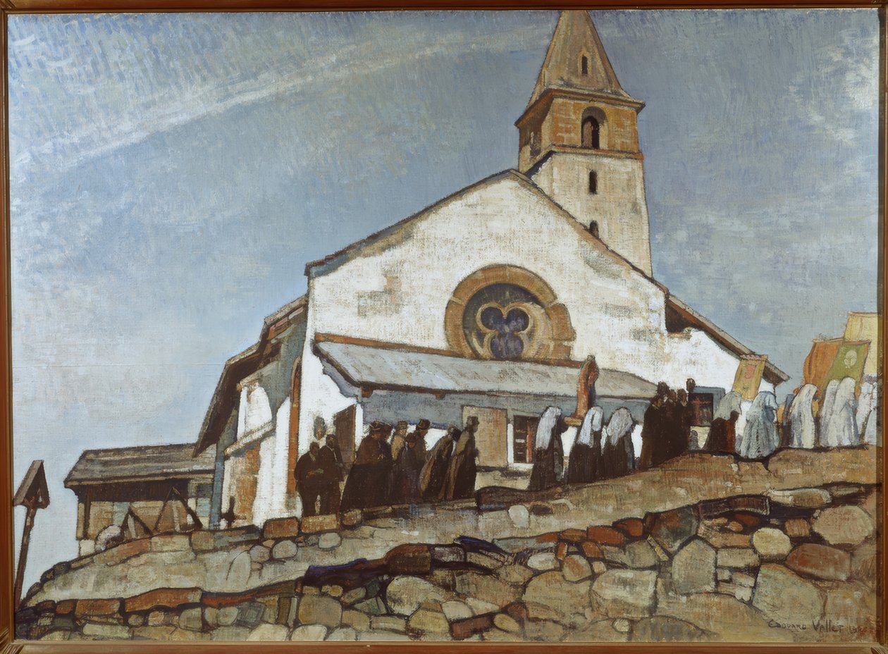 Processie door Edouard Vallet