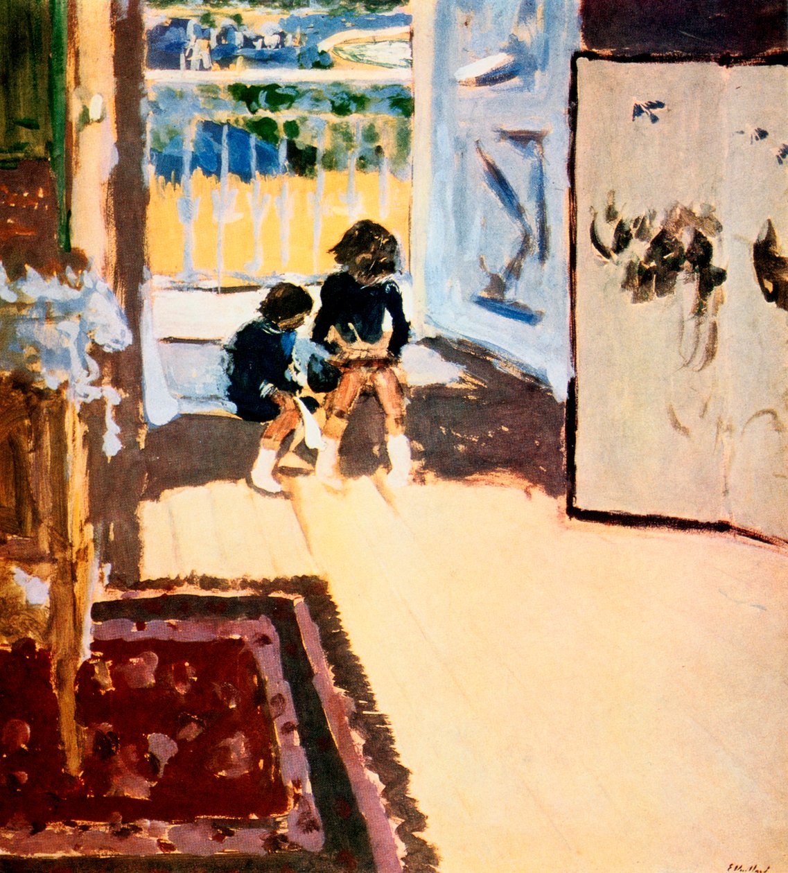 Kinderen in een kamer, 1909 door Edouard Vuillard