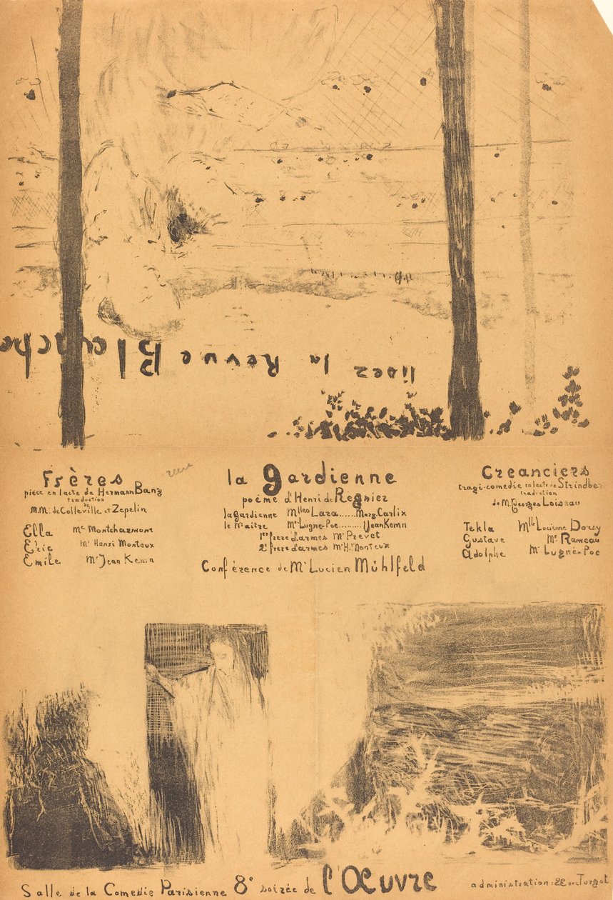 Frères; La Gardienne; Créanciers door Edouard Vuillard