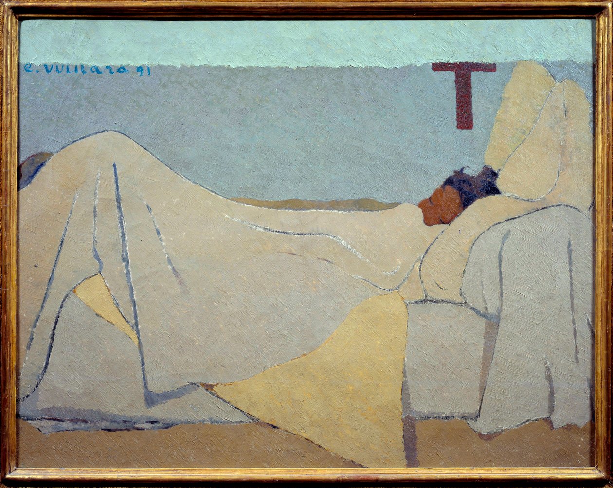 In Bed door Edouard Vuillard