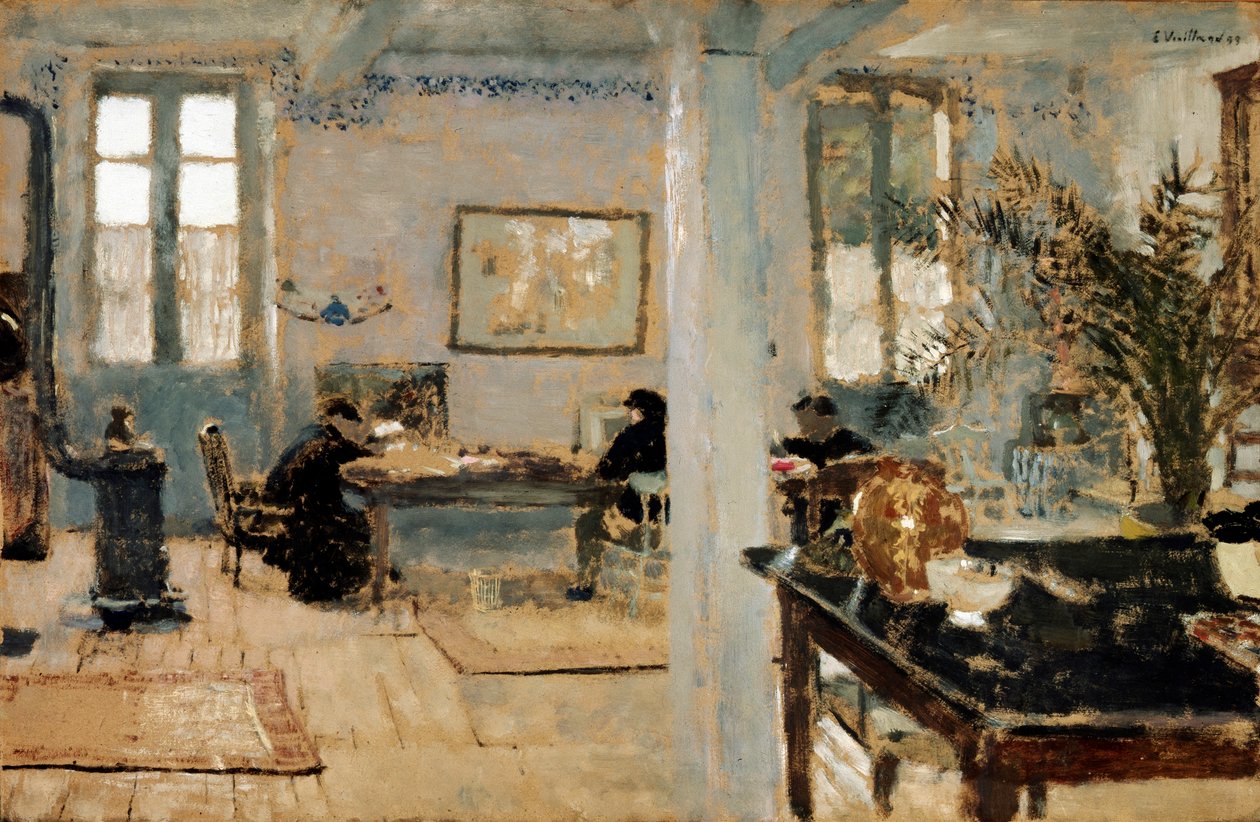 In een kamer, 1899 door Edouard Vuillard