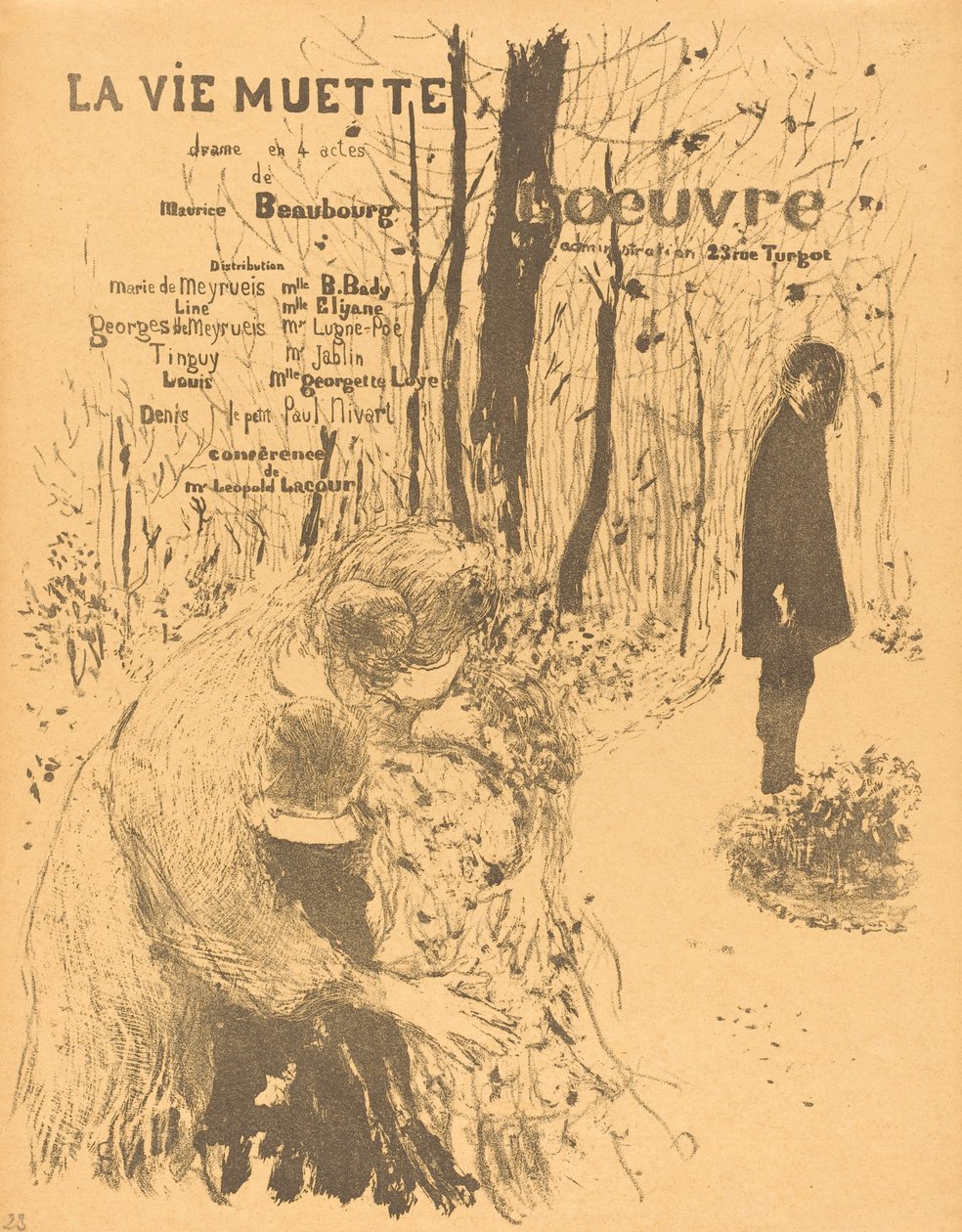 La Vie muette, 1894 door Edouard Vuillard