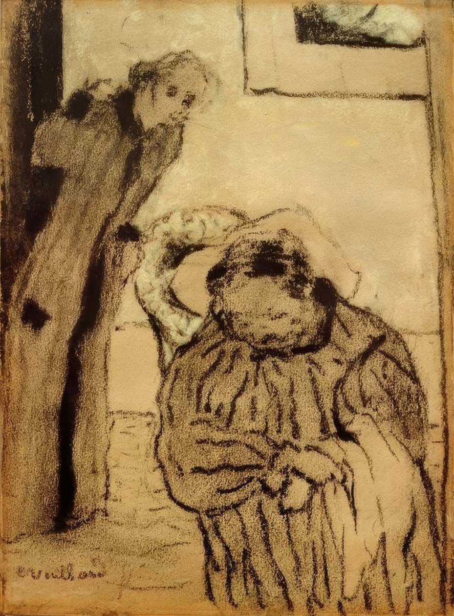 De siësta of het herstel door Edouard Vuillard