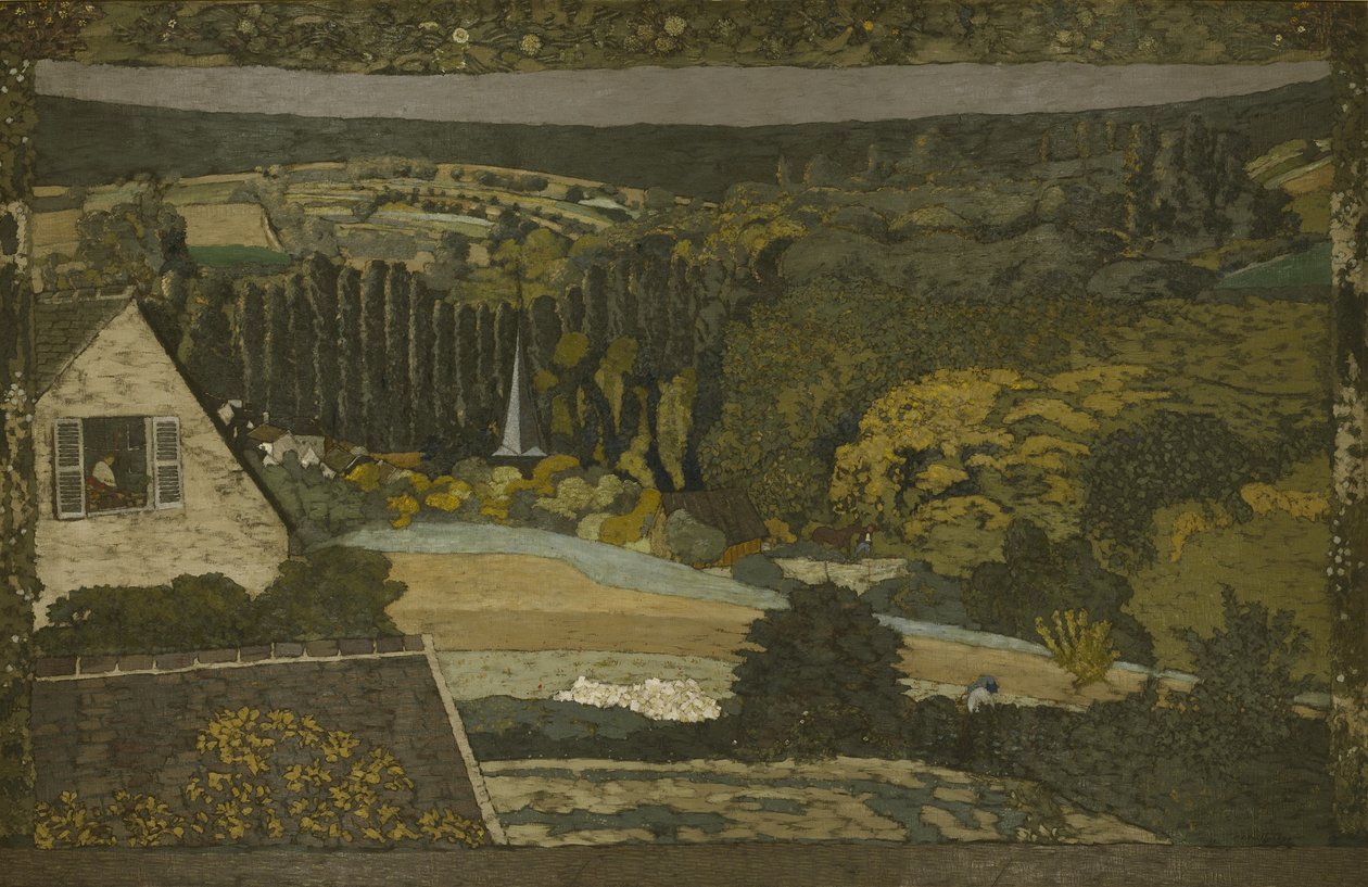 Landschap: Uitzicht op het bos, 1899 door Edouard Vuillard