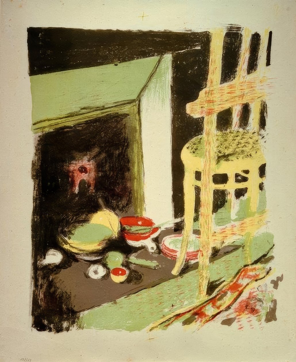 De haard door Edouard Vuillard