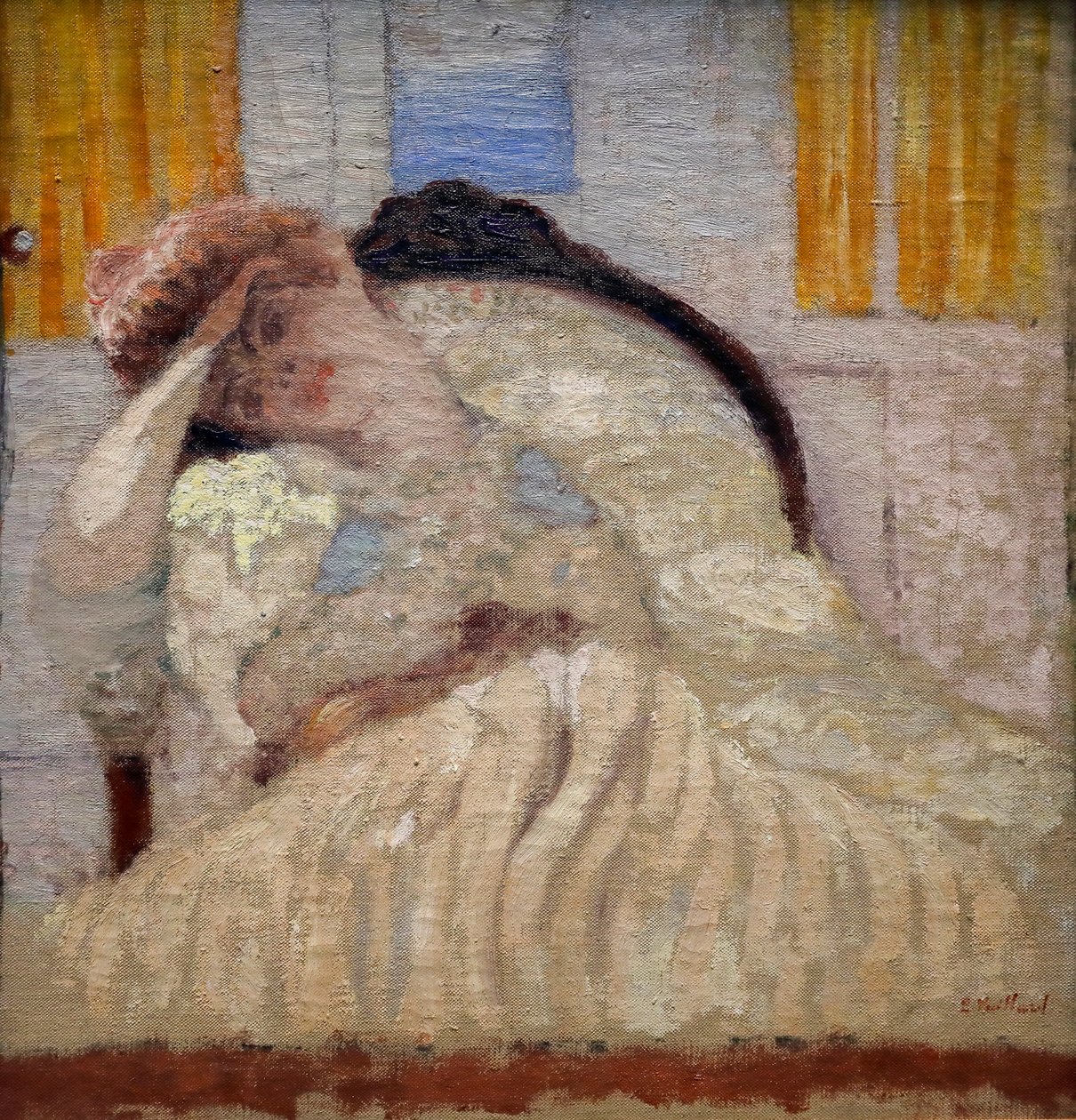 Misia zittend in een fauteuil door Edouard Vuillard