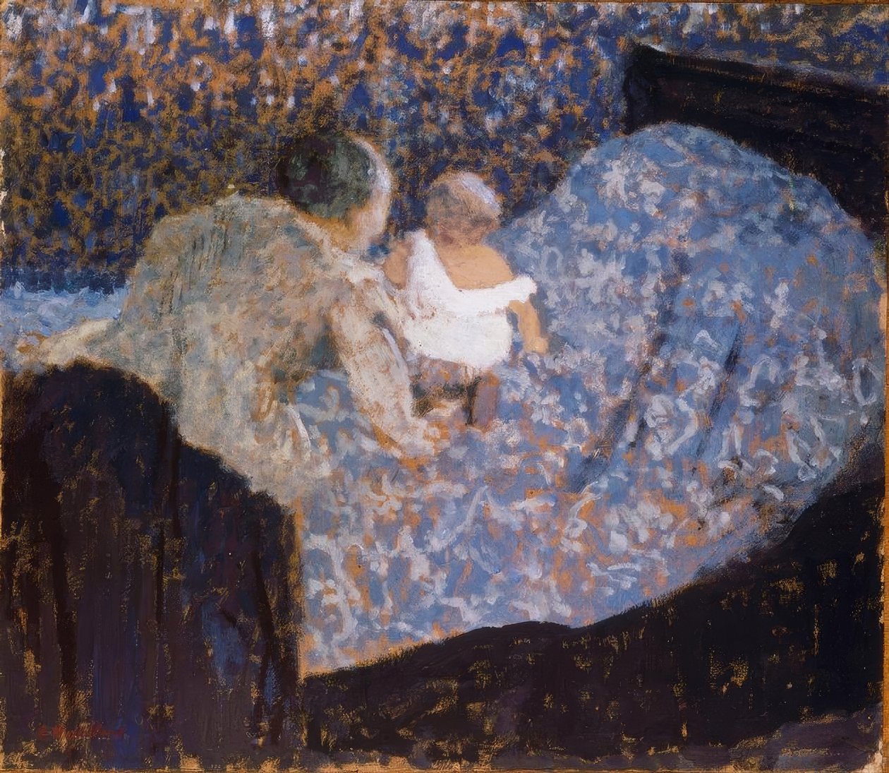 Moeder en kind door Edouard Vuillard