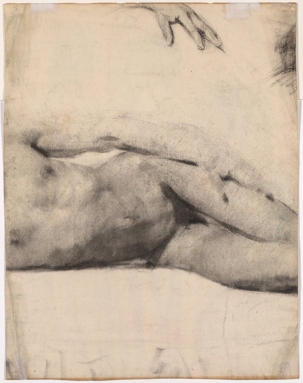 Liggende mannelijke naakt (verso) door Edouard Vuillard