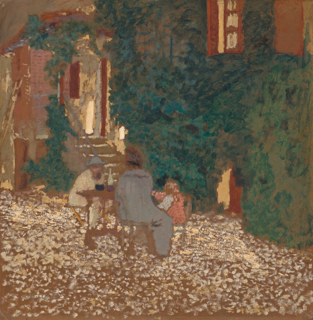 Maaltijd in een Tuin door Edouard Vuillard