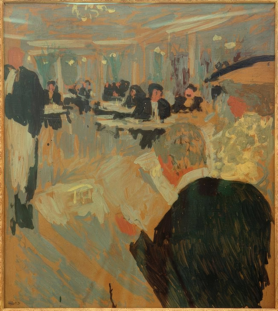 Caféscène door Edouard Vuillard