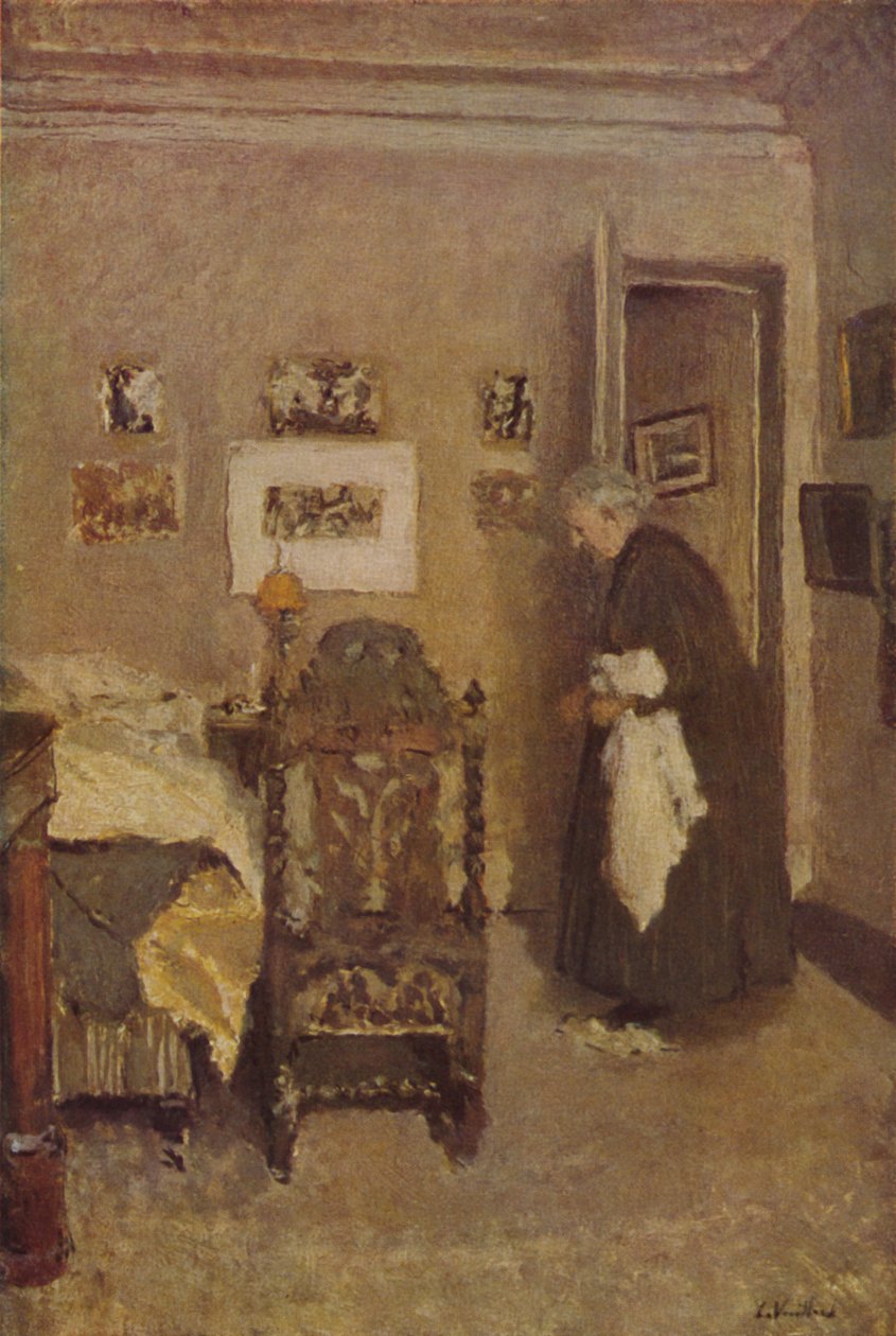 De huishoudster rond 1925, c1925, 1946 door Edouard Vuillard