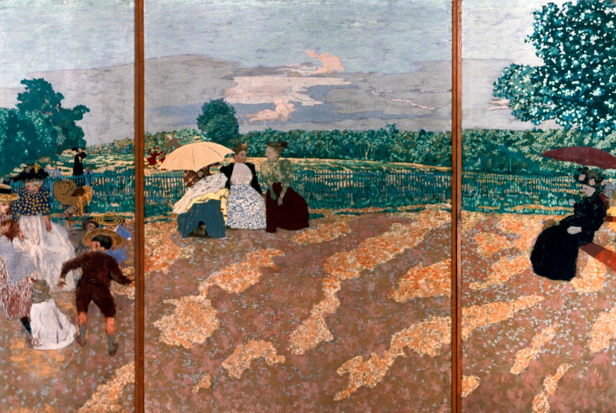 De openbare tuinen (detail), 1894 door Edouard Vuillard