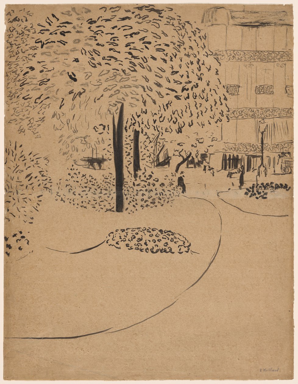 Het Plein door Edouard Vuillard