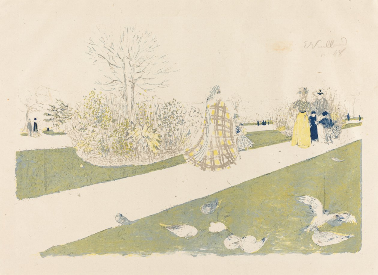 De Tuilerieën tuin door Edouard Vuillard