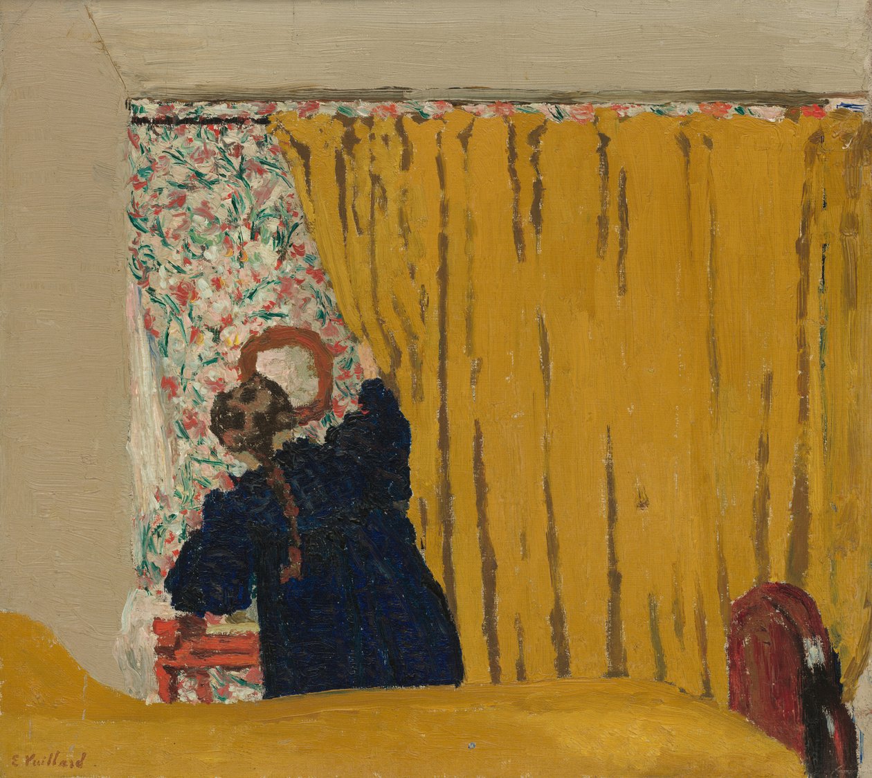 Het Gele Gordijn door Edouard Vuillard