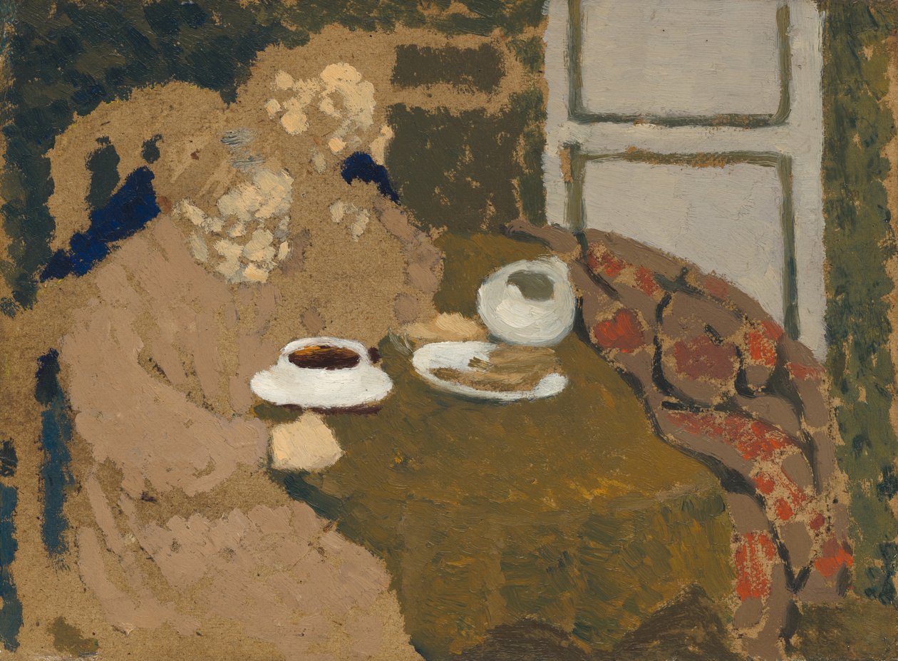 Twee vrouwen die koffie drinken door Edouard Vuillard