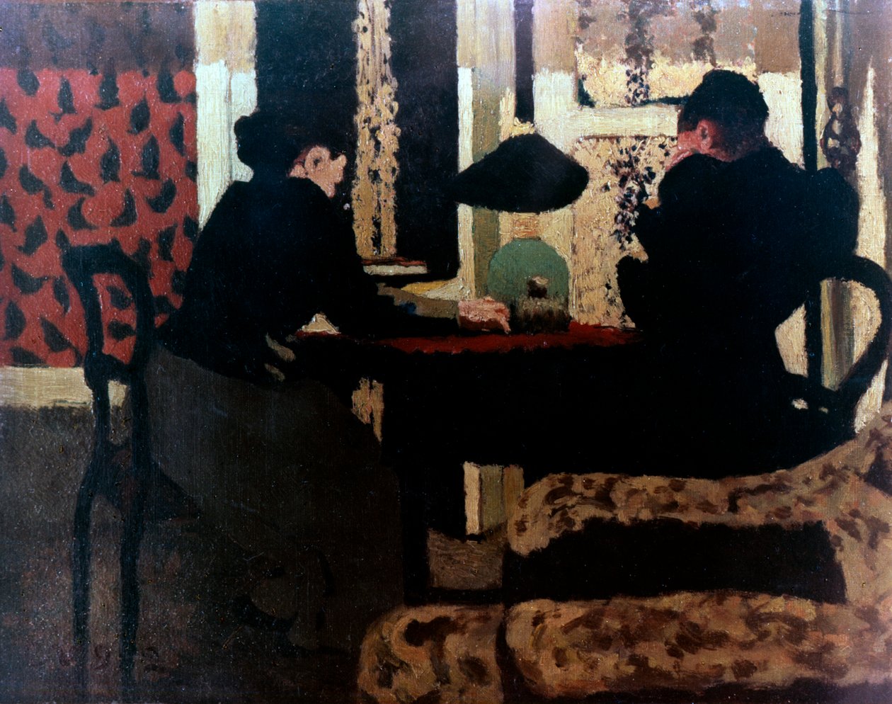 Vrouwen bij Lamplicht, 1892 door Edouard Vuillard