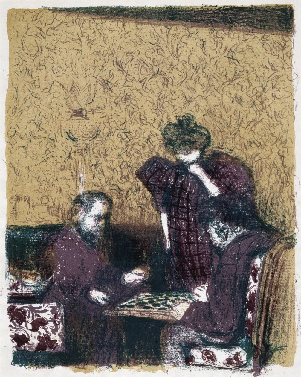 Vrouwen op een uitje door Edouard Vuillard