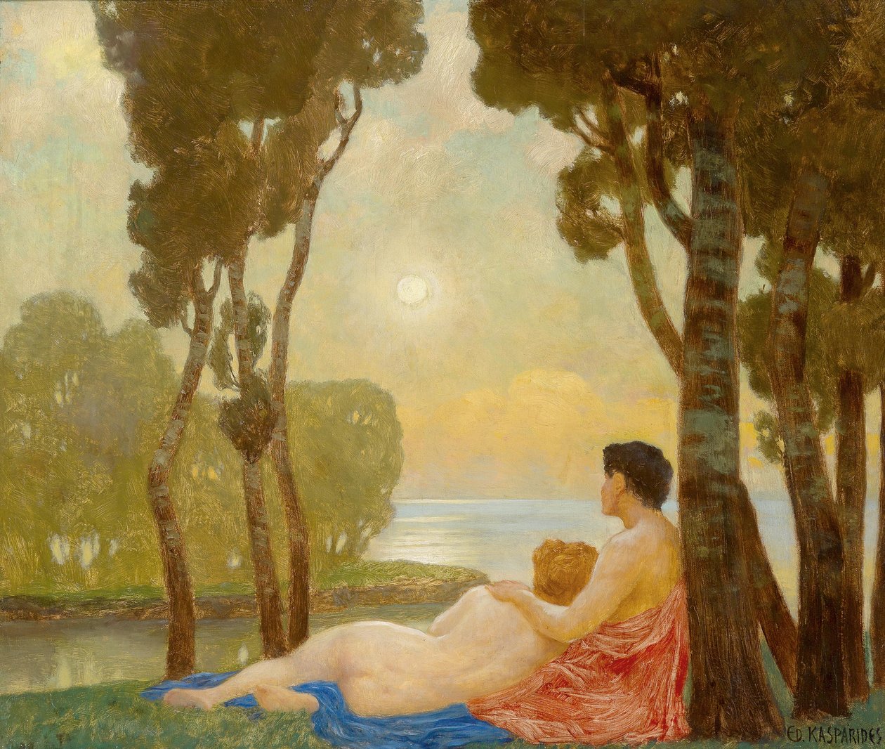 Vollemaan Nacht door Eduard Kasparides