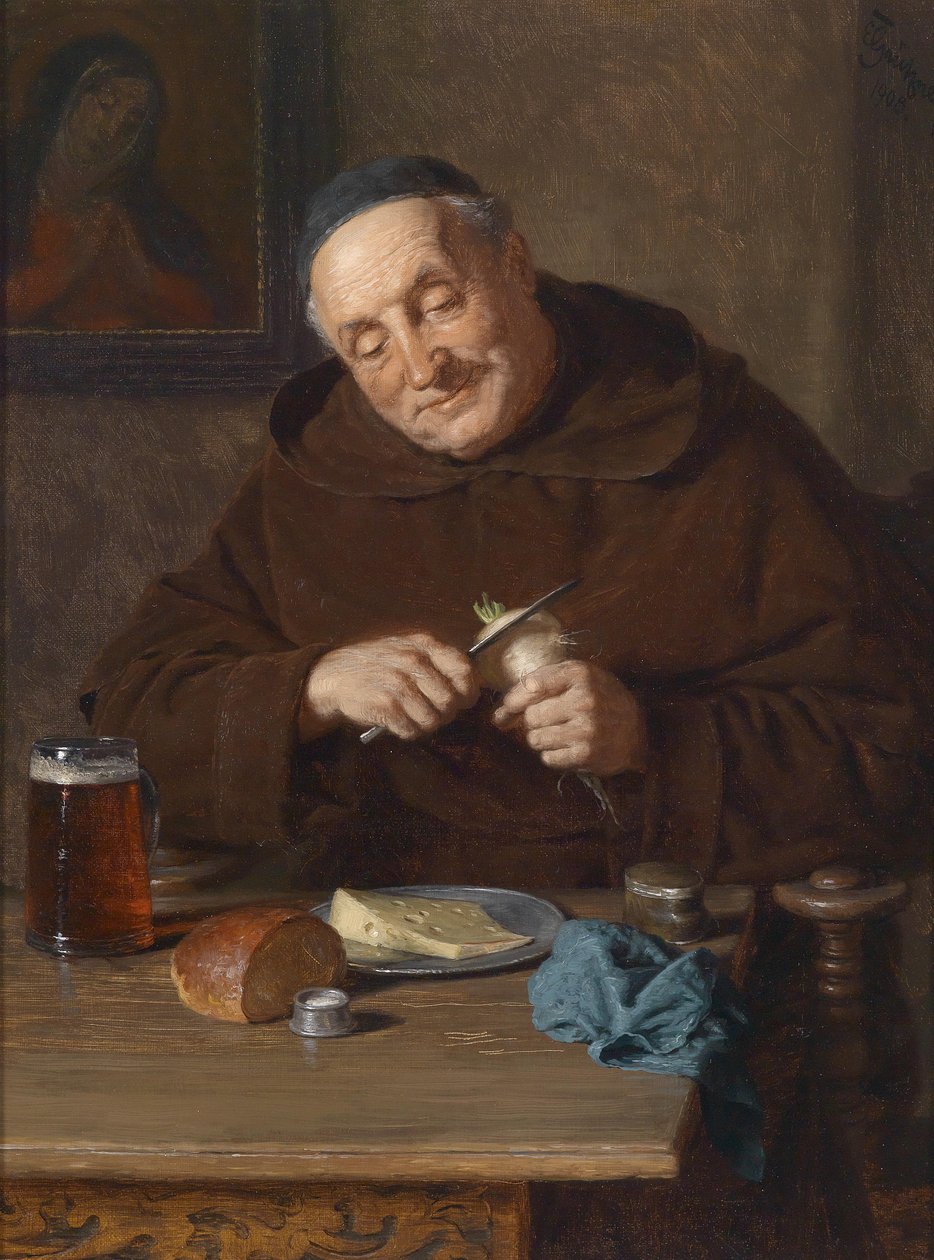 Lunch door Eduard von Grutzner