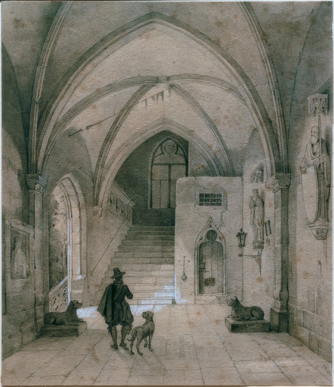 Gotische hal door Eduard Gerhardt