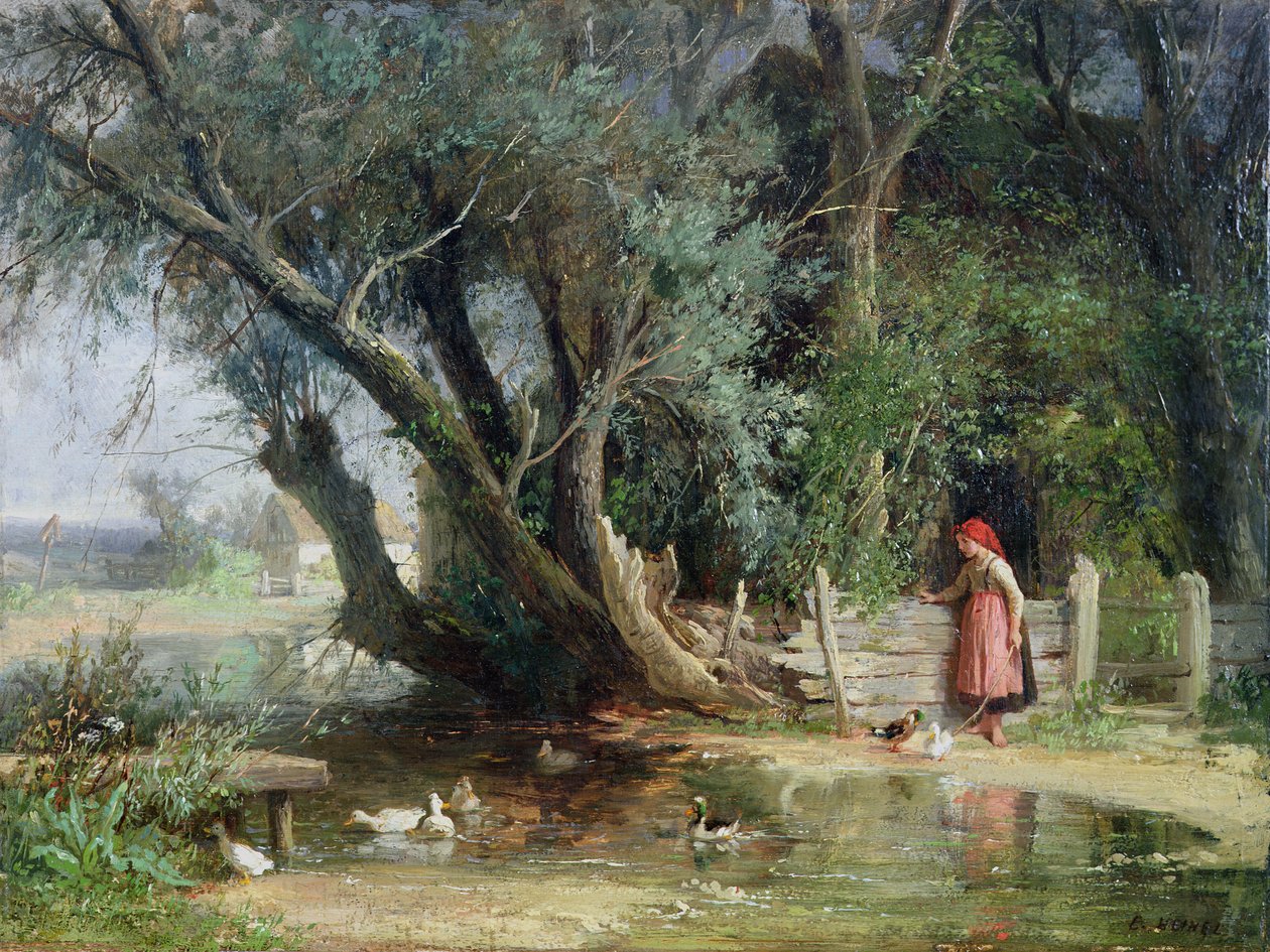 De Eendenvijver door Eduard Heinel