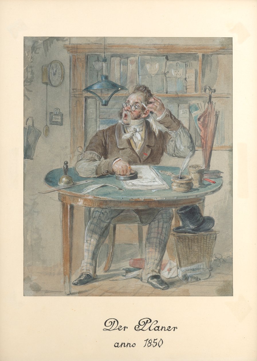 De Biedermeier-ambtenaar door Eduard Ritter