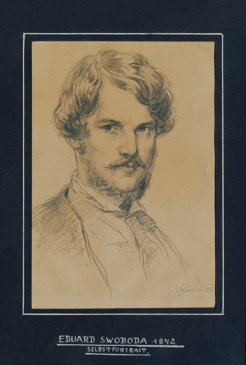 Zelfportret door Eduard Swoboda