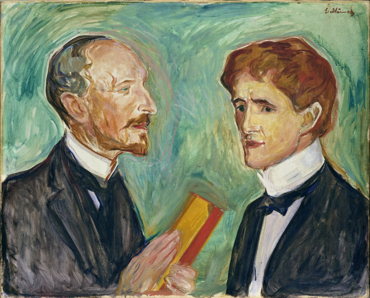Albert Kollmann en Sten Drevsen, 1901 door Edvard Munch