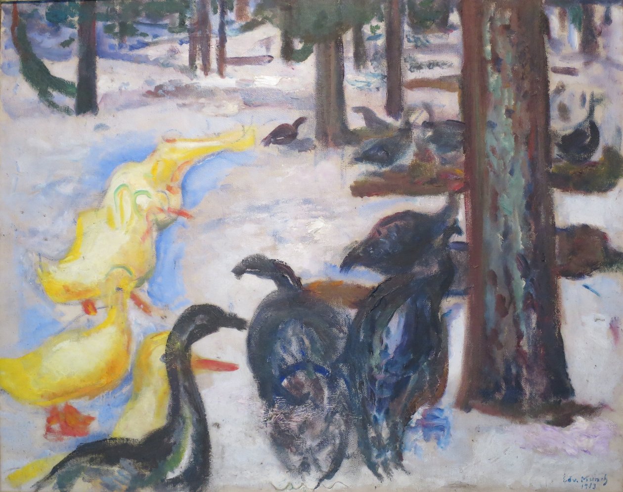 Eenden en kalkoenen door Edvard Munch
