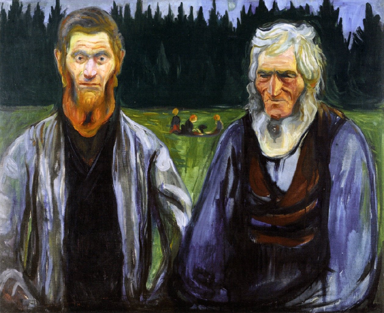 Vader en Zoon, c.1904 door Edvard Munch
