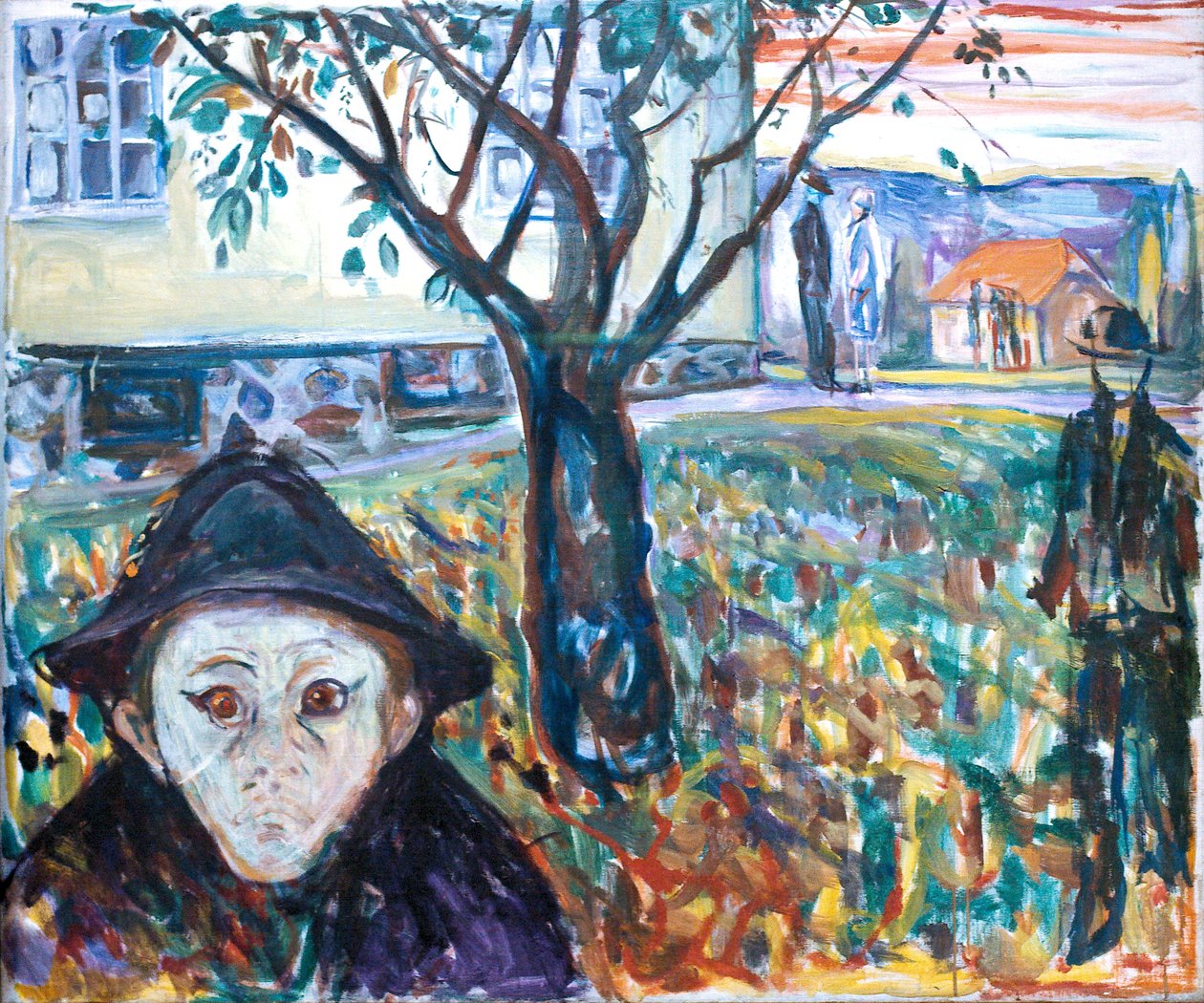 Jaloezie in de tuin door Edvard Munch