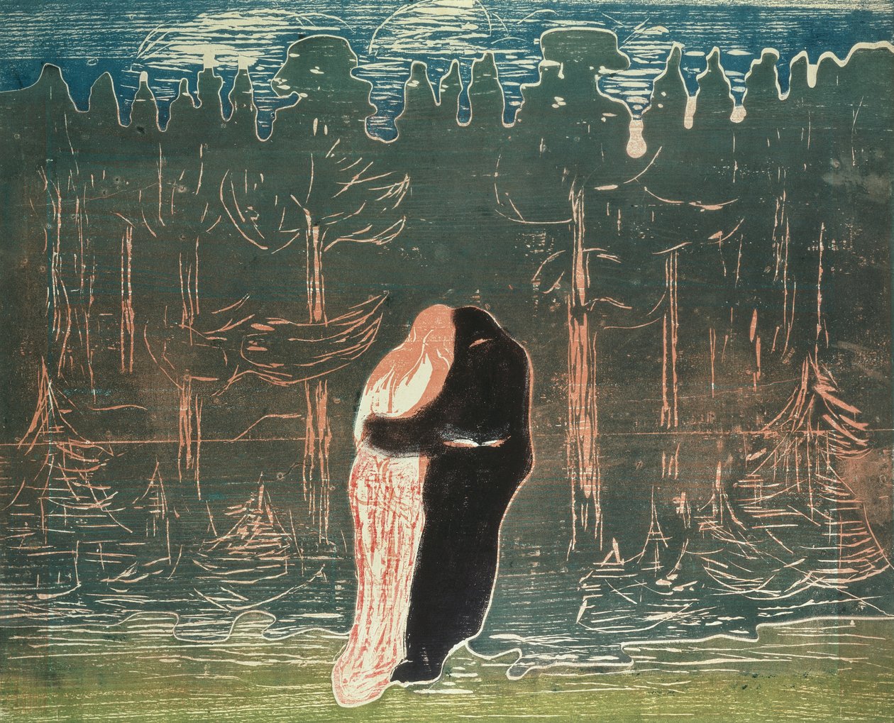 Liefhebbers door Edvard Munch