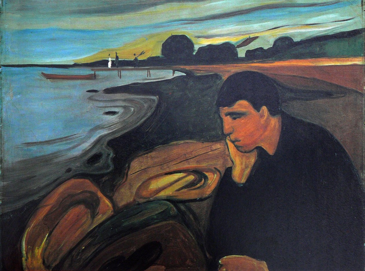 Melancholie door Edvard Munch